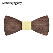 Mantieqingway творческий деревянный галстук-бабочка для мужские костюмы с бантом галстук для свадьбы дерево бабочкой Бизнес Vestidos Gravata Borboleta