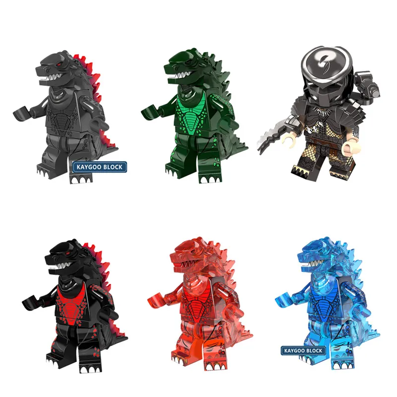 

Single Super Hero Movie Figure Alien Predator Godzilla Monster Venom Ant Man Wasp building blocks model bricks toys for children
