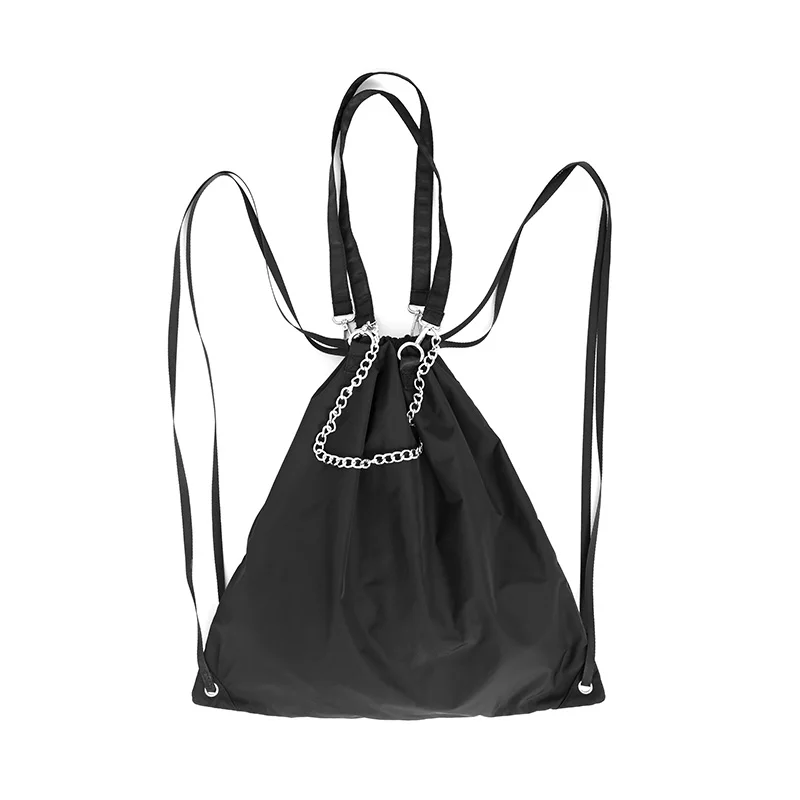 Brand Large capacity Drawstring Bags Women Men Travel Storage Package Functional backpack Chain Shoulder bag ZD 0766 Brand Large capacity Drawstring Bags Women Men Travel Storage Package Functional backpack Chain Shoulder bag ZD 0766
