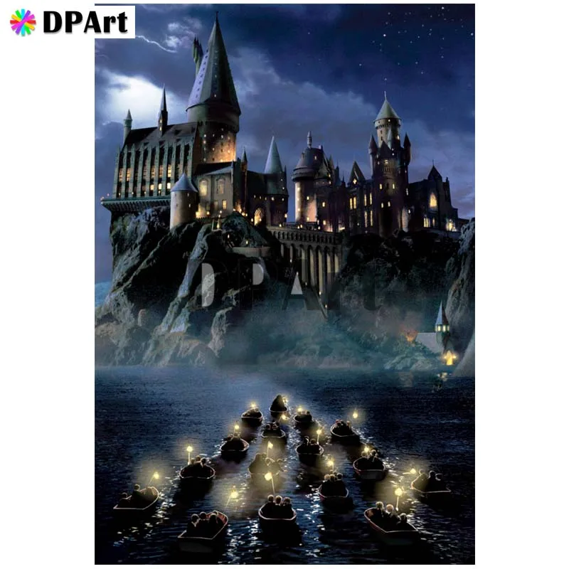 

Diamond Painting 5D Full Square/Round Drill Castle Daimond Embroidery Painting Cross Stitch Mosaic Picture M888