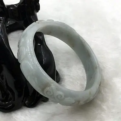 

0287 Certified Grade A Natural Green Jadeite Jade Bracelet Bangle