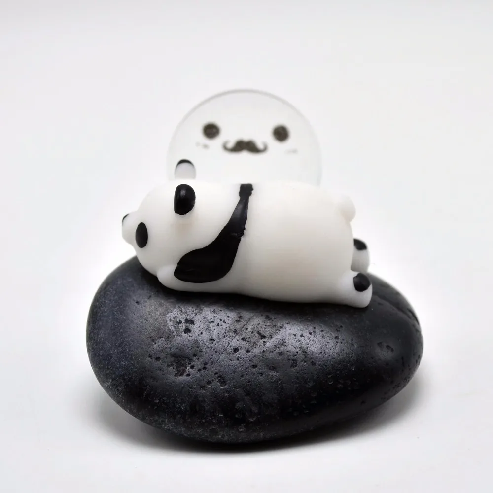 Мини мягкими игрушками ремешок squishy замедлить рост squeeze шнурки kawaii panda для ключей