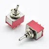 1 PC NEW Red 9 Pins ON-OFF-ON/ON ON 3/2 Position Mini Toggle Switch AC 5A/125V 2A/250V With Solder Terminal waterproof ► Photo 3/3