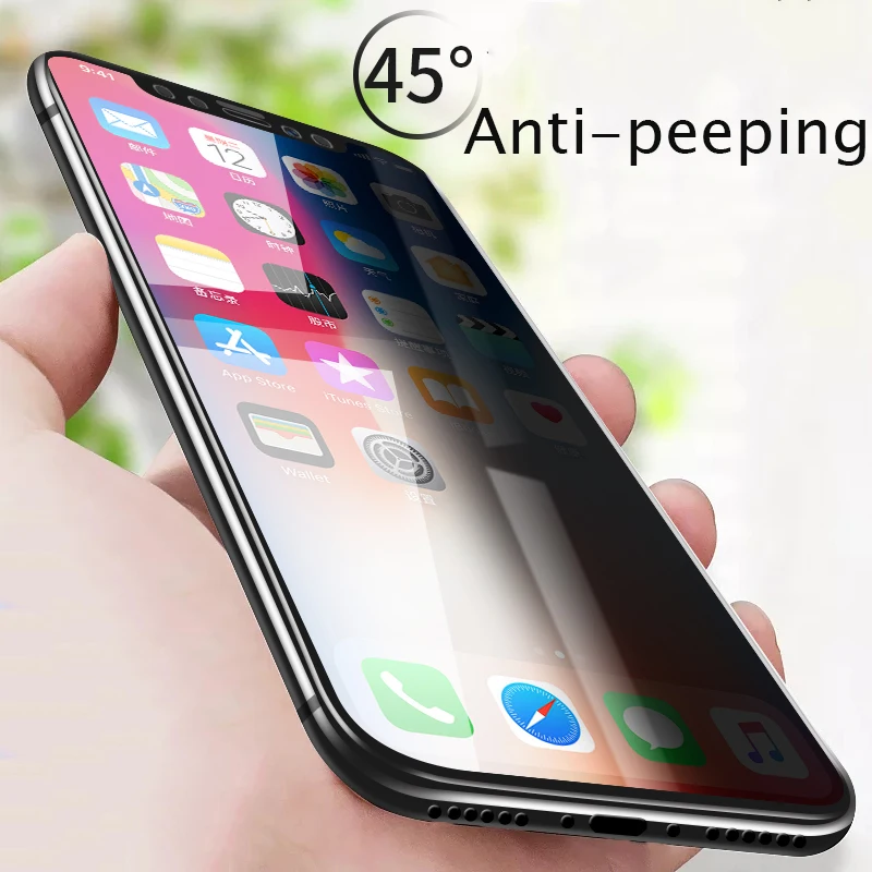 Suntaiho Full Cover Anti-Peeping Tempered Glass for iPhone Xs Max XR X for iPhone 7 8 plus 6s Anti Privacy Screen Protective Suntaiho Full Cover Anti-Peeping Tempered Glass for iPhone Xs Max XR X for iPhone 7 8 plus 6s Anti Privacy Screen Protective