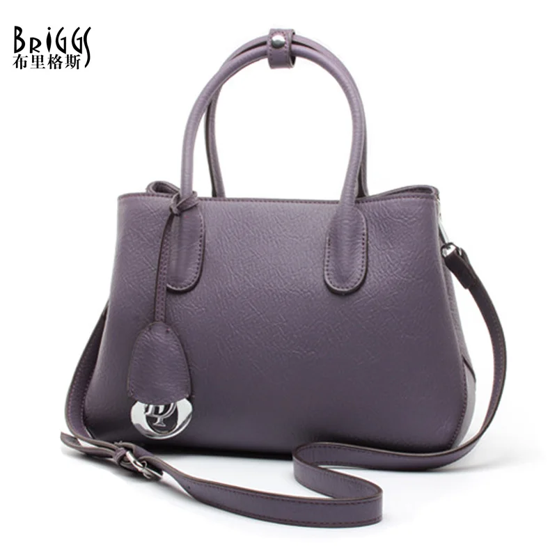 

BRIGGS Women Bag Brands Handbags Genuine Cow Leather Women Messenger Bag Luxury Design Fashion Handbag Women Tote Bolsa Feminina