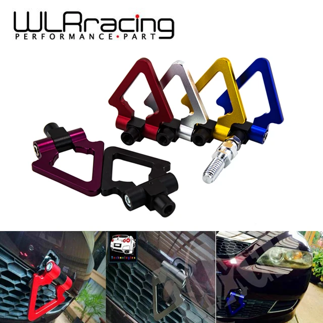 WLR سباق-سباق البليت الألومنيوم هوك السحب الجبهة الخلفية ألو CNC حلقة مثلثية السحب سحب هوك ل BMW سيارة أوروبية WLR009