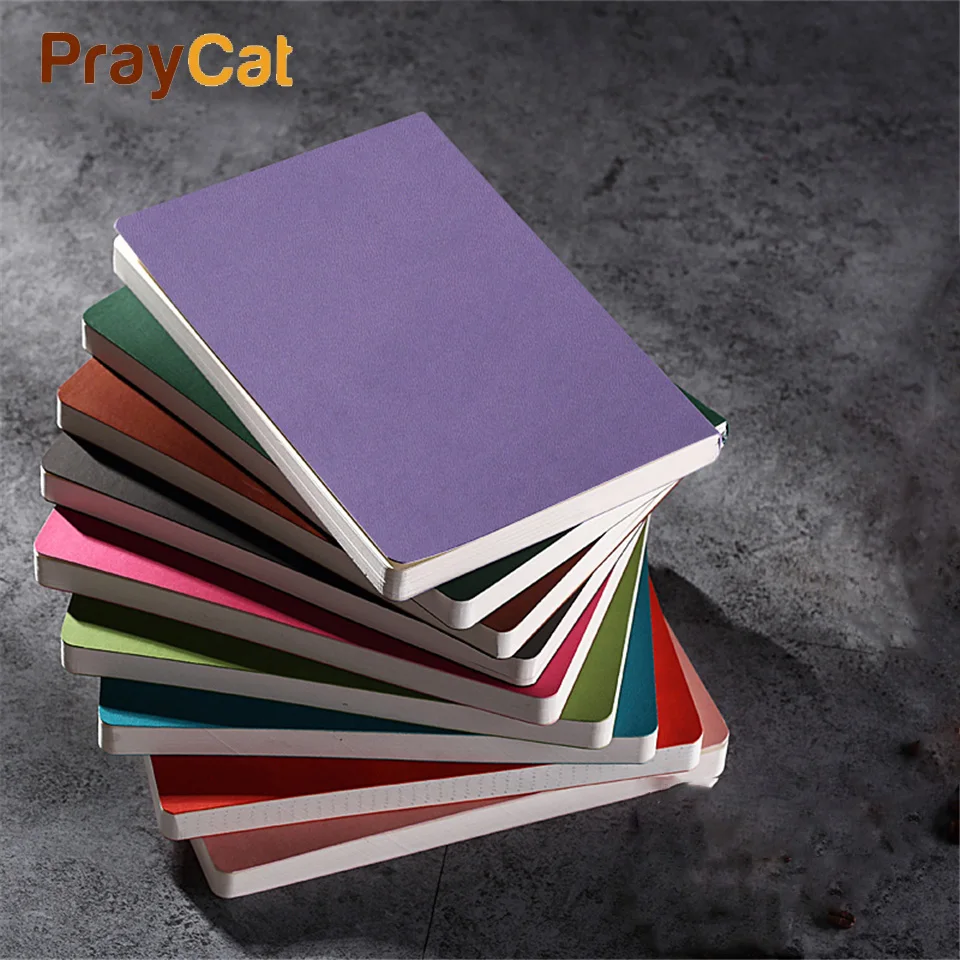 

A5 Dotted Bullet Journal Notebook Soft Copybook Diary Sketchbooks Grid Line Blank Inner Pages for Painting Drawing Custom Logo