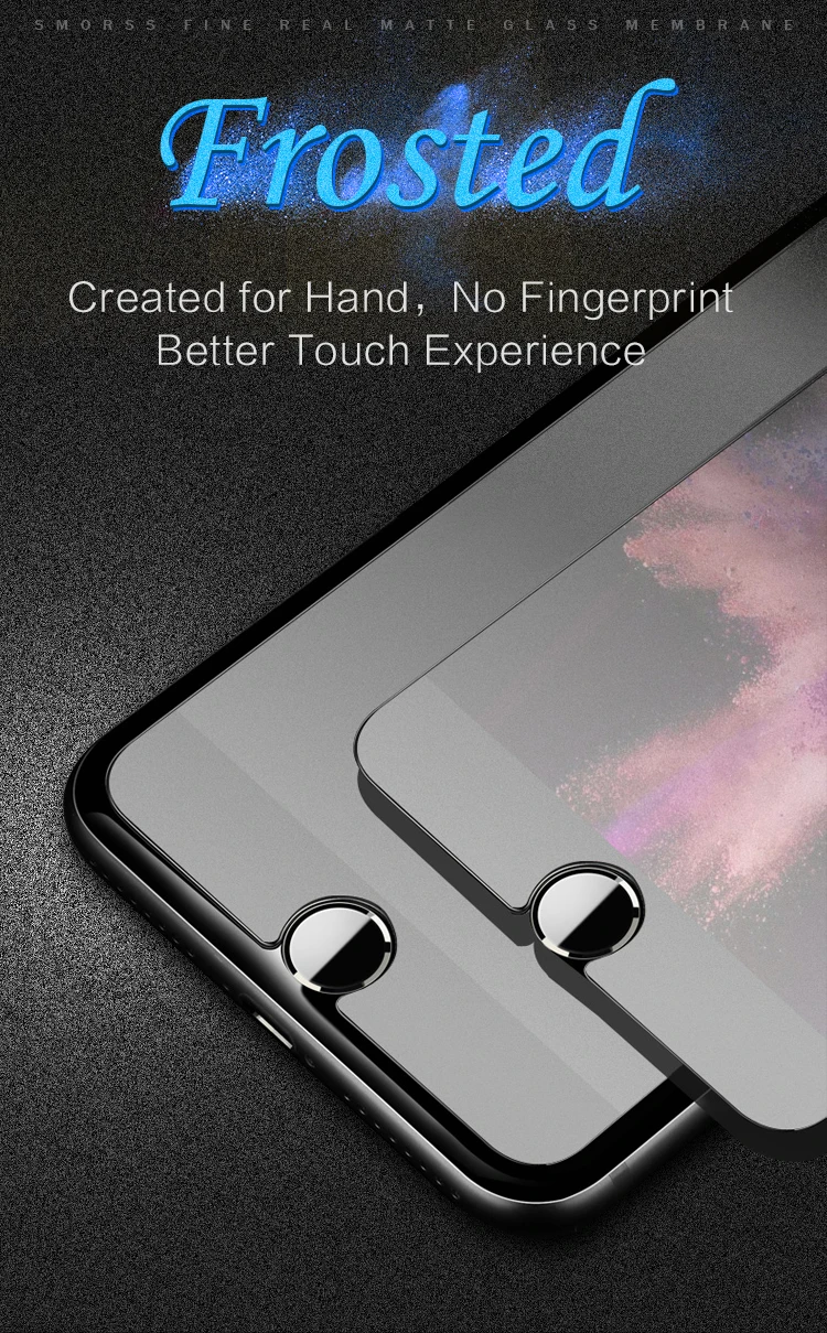 Матовое закаленное стекло без отпечатков пальцев для iPhone 5S 5 5C SE 6 6S 7 Plus 7S Защита экрана для Apple iPhone 8 Plus 10 X крышка 9H