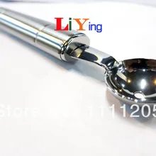 5 шт./лот из нержавеющей стали детские фруктовые ложки 20 см двухсторонний Совок дыни шаровой формы ложка Мороженое стеки столовые приборы кухонные принадлежности