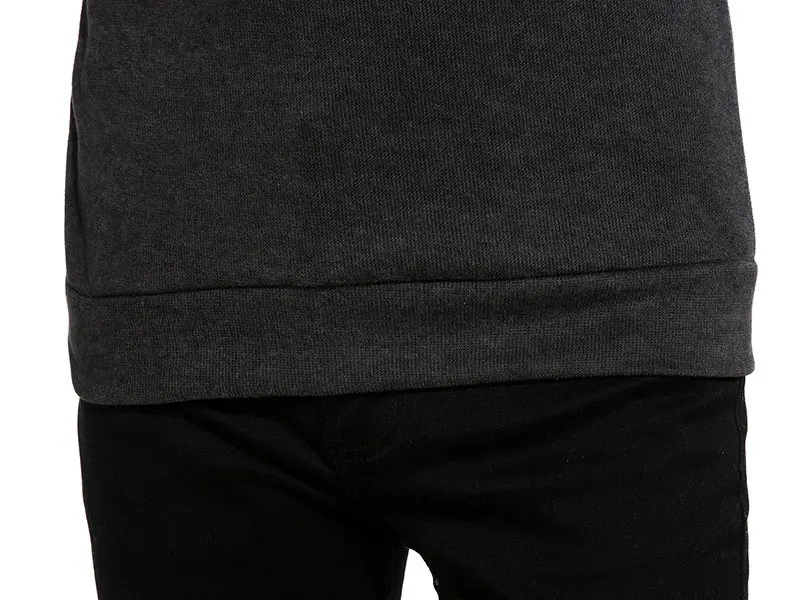 Мужской Топ дизайн молния Декор водолазка Твердые свитера Slim fit пуловер Одежда для мужчин длинный рукав свитера для мужчин