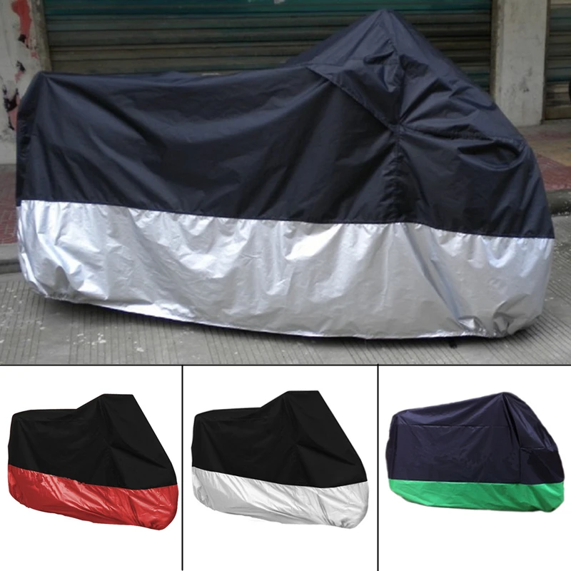 

Motorcycle Cover Waterproof Outdoor UV Dust Protector Rain Dustproof Cover for Motorcycle Scooter Accessories # CASE