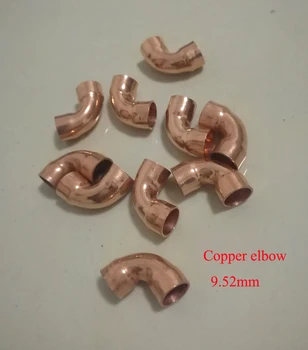 

Elbow Head Inner diameter: about 9.52mm, 90 Degree Copper Welding Elbow Refrigeration Air condition Pipe Fittings