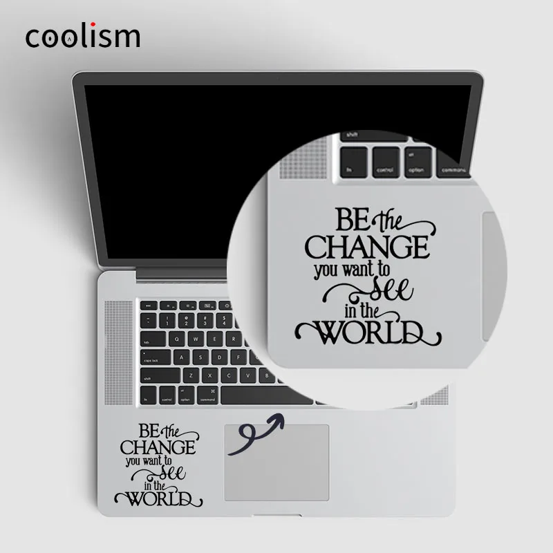 Наклейка для ноутбука Gandhi наклейка Macbook Air/ Pro/ Retina 11 12 13 15 дюймов виниловая