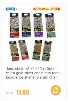 Cheap Kmc 11 Speed X11 X11EL X11SL MTB Bicycle chain Super Light mountain bike X11 SL silver gold chain 3