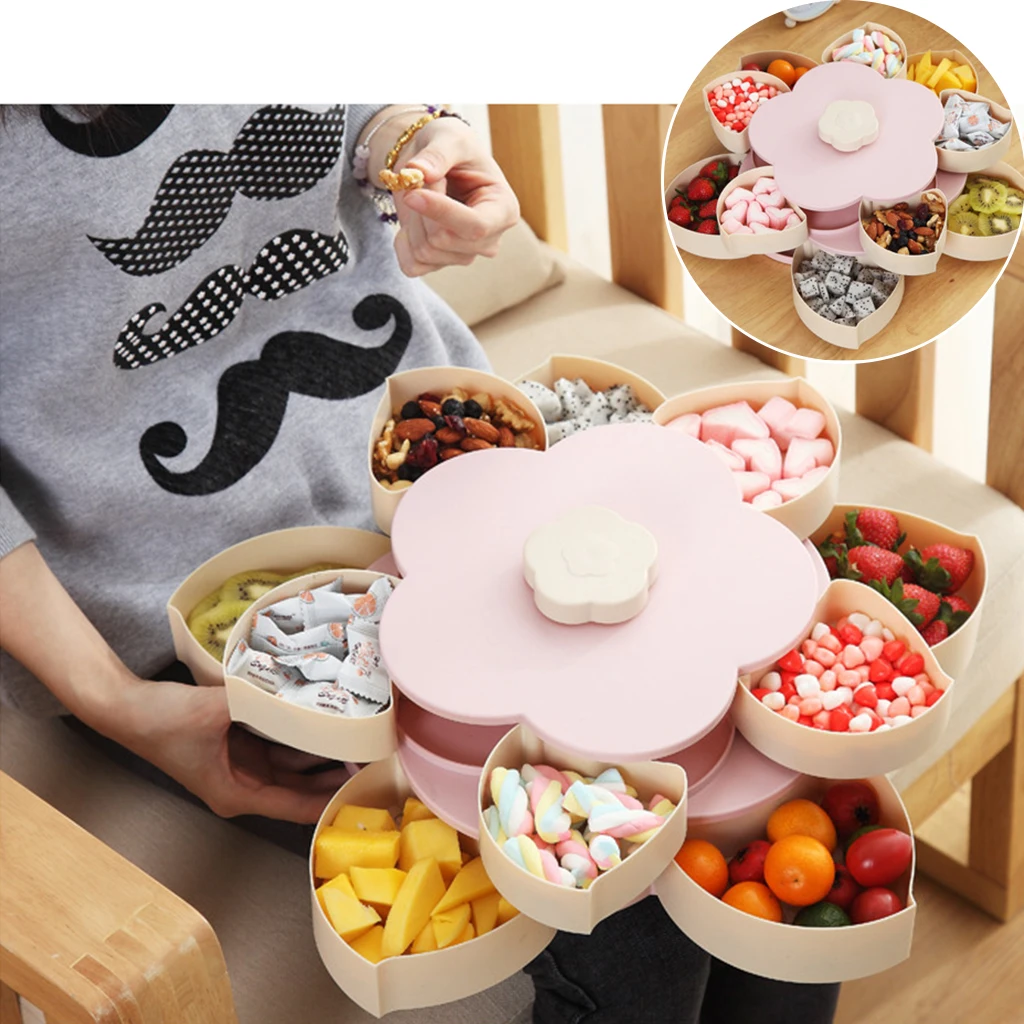 Plastic Storage Box For Seeds Nuts Candy Box Dry Fruits Case Plum Type Snack Container For Kids Protect Fruit Case Organizer Box