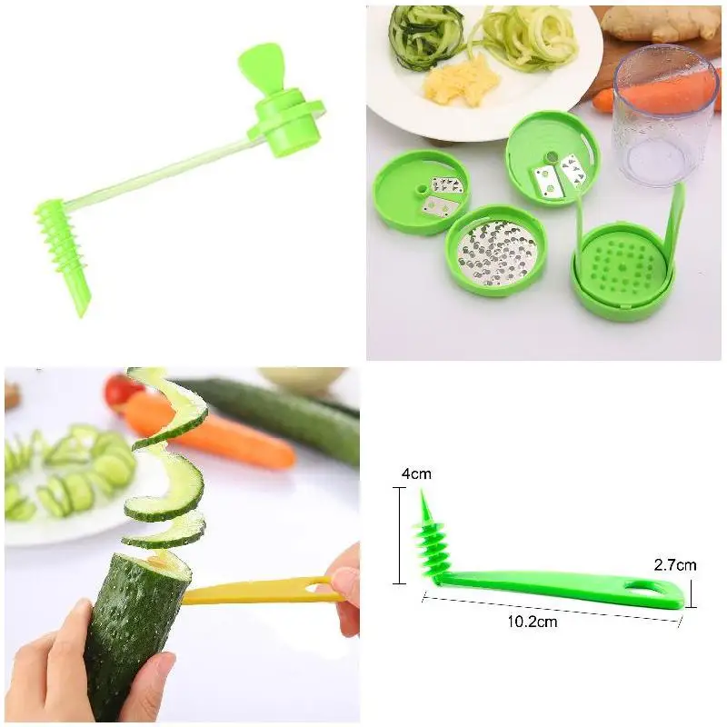 

Creative Fruit And Vegetable Spiral Slicer Kitchen Cutting And Vegetable Pattern Carved Flowers RT99