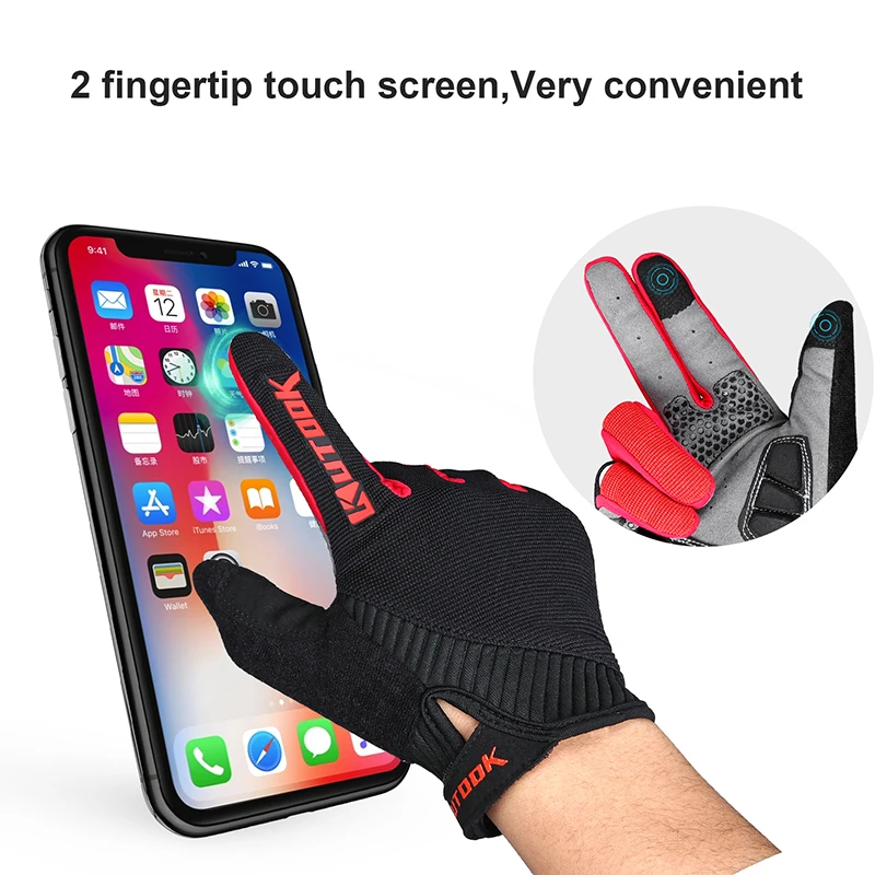 Outdoor Sport Gloves Men's Fitness Gloves Long Finger Winter Windproof Cycling Bike Gloves MTB Road Bicycle Tactical Gloves