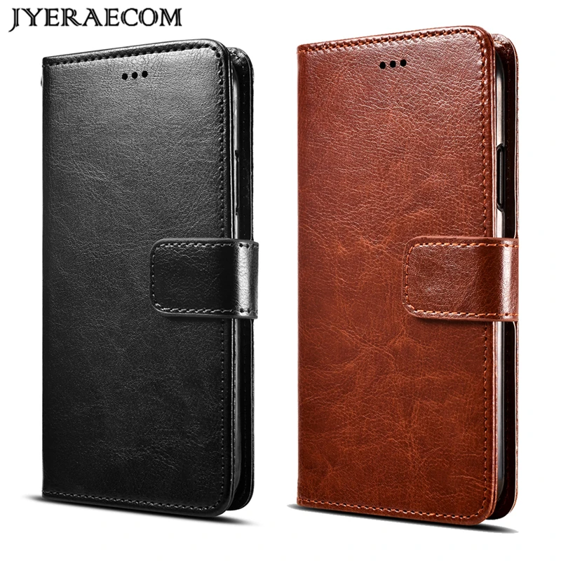 JYERAECOM Crazy Horse искусственная кожа + Мягкий силиконовый чехол для zte лезвие V9 Vita Filp vita