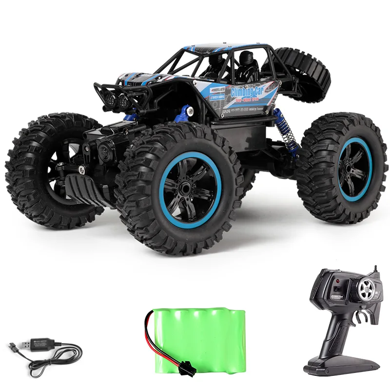 Blue 1:10 электрический автомобиль RC внедорожника высокое гоночный скоростной автомобиль дистанционного Управление восхождение игрушечные машинки 4*4 модели автомобиля игрушки с светодиодный свет - Цвет: Blue