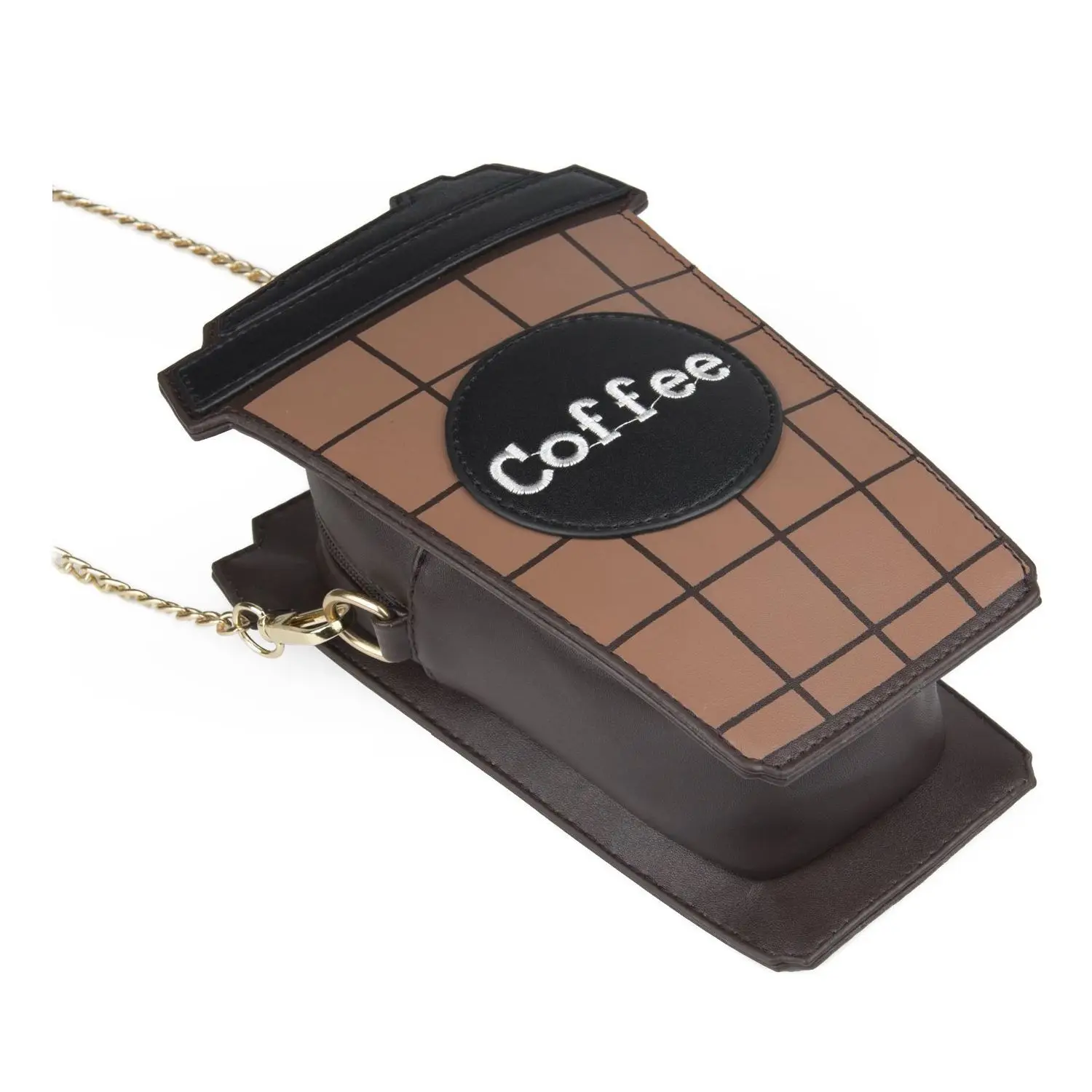 LJL Girls Coffee Crossbody Chains Bags Purses