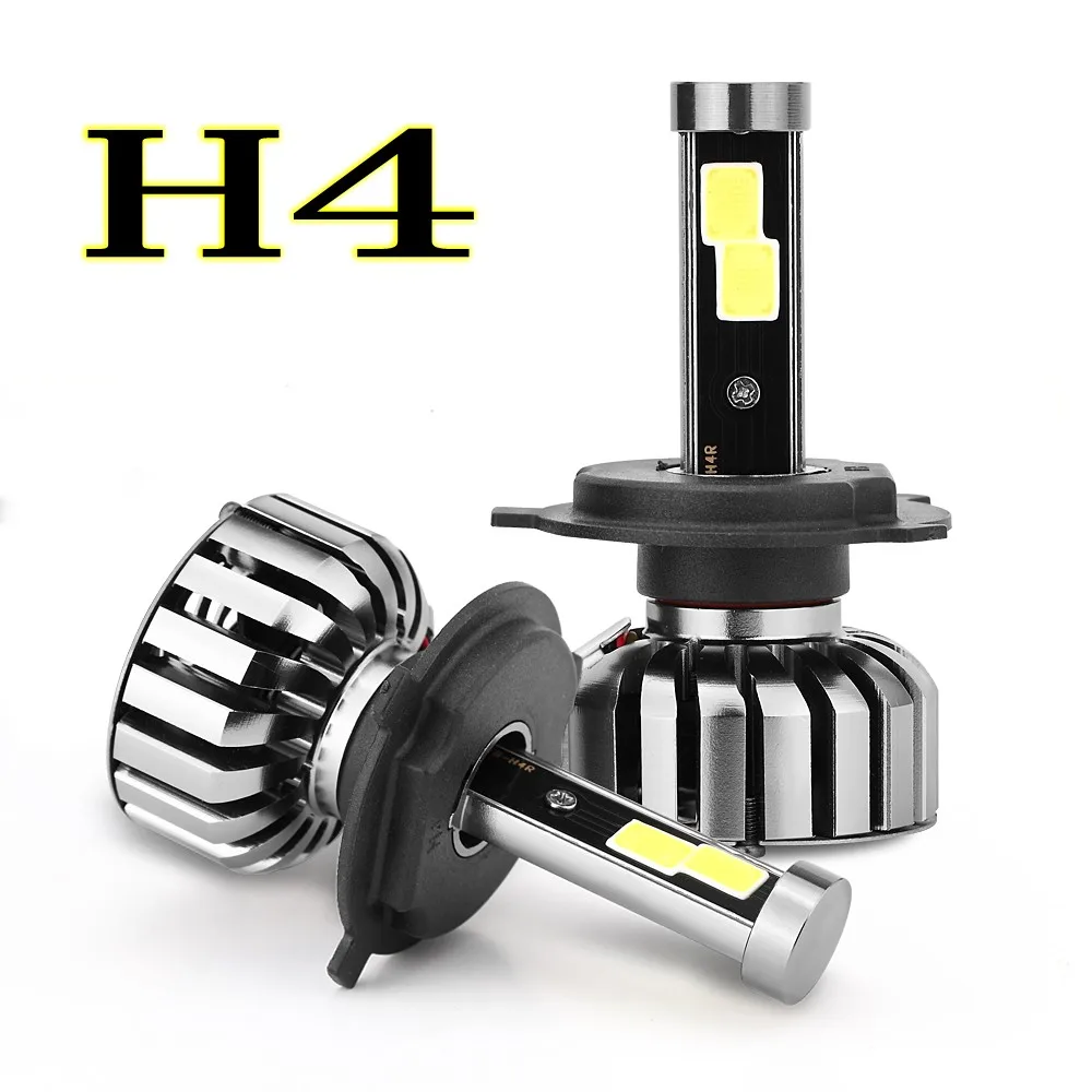 

2PCS H4 LED Car Headlight Bulbs 8000Lm 80W Conversion Kit Headlamp Bulb COB light 6000k 12V Auto Car Led Headlamp