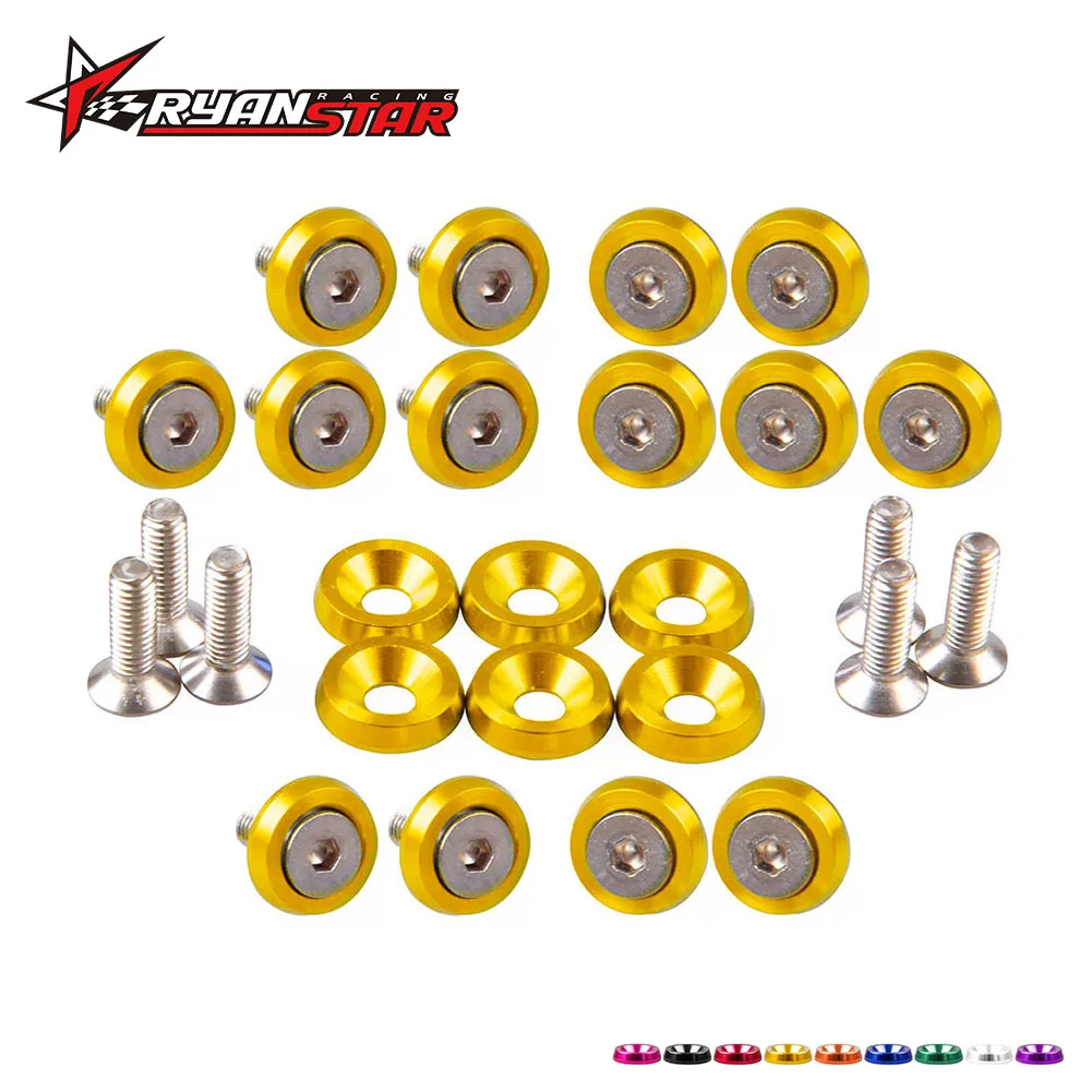 

M6 Aluminum Fender Washers/washers and bolts for Honda 1set=20pcs N-EA037X20