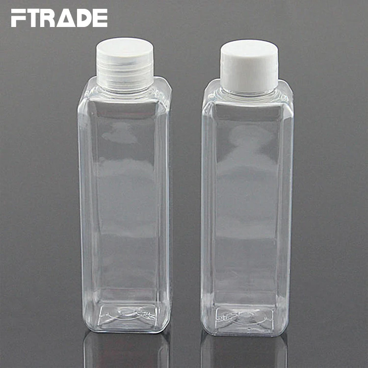 

100ml Plastic Square Empty Bottle for Cosmetic Essential Oil Container Lotion Cream Packaging Bottles 10Pcs