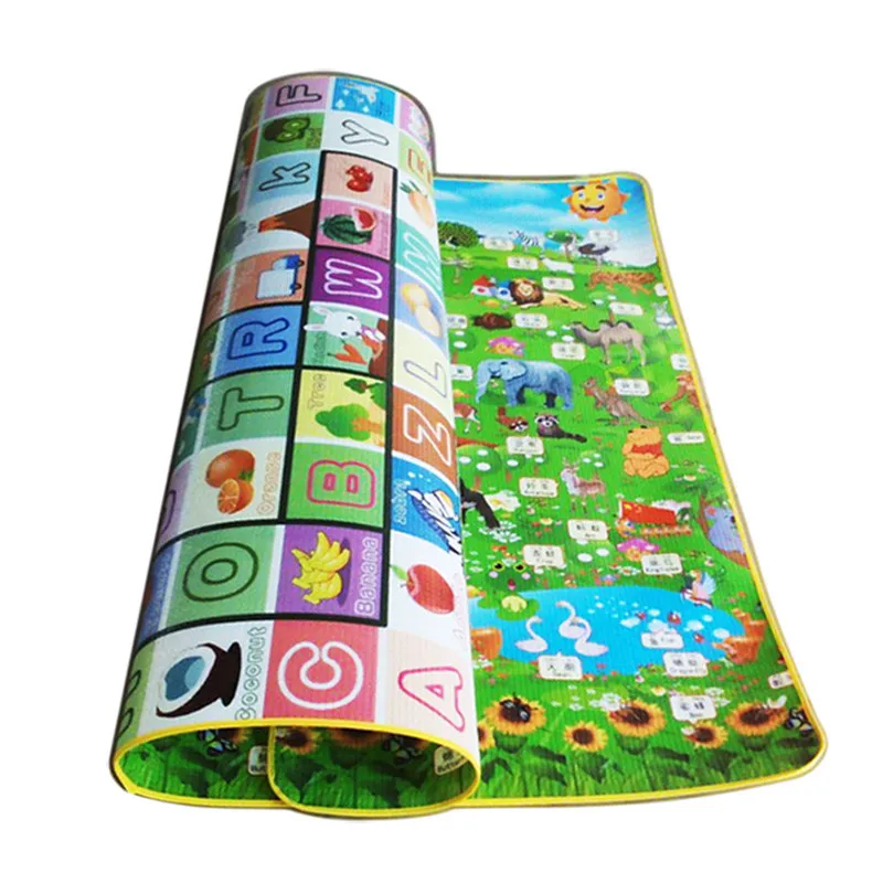 

Alphabet Fruit Animals Baby Play Mats Crawling Mat Children's Play Pads Baby Carpet Rug Mat for Children Game Pad Double Pattern
