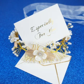 

25set gold especially for you fold card fashion design wedding birthday Card greeting cards Invitation with envelope