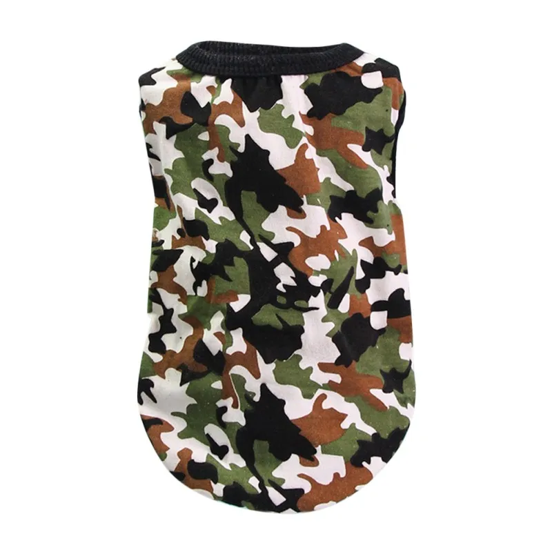 

Pet Dog Cat T Shirt Clothes Dog Vests Cotton Apparel Puppy Camouflage Four Color Soft Coat Hot for Dogs