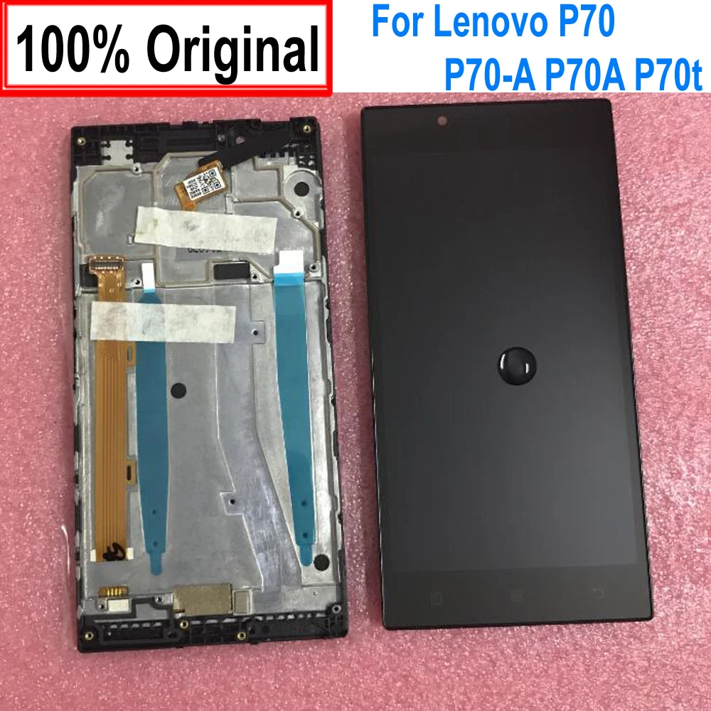 

Original Best Working Sensor LCD Display Touch Screen Digitizer Assembly + Frame For Lenovo P70 P70-T P70T P70A Phone Pantalla