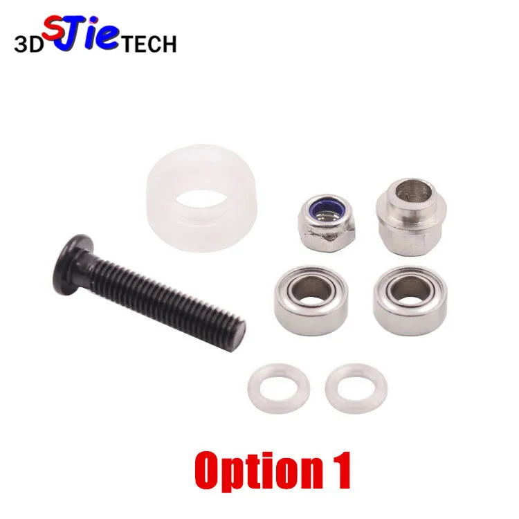 for 20mm extrusion linear rail CNC 3D printer 3pcs Polycarbonate Solid V Wheel