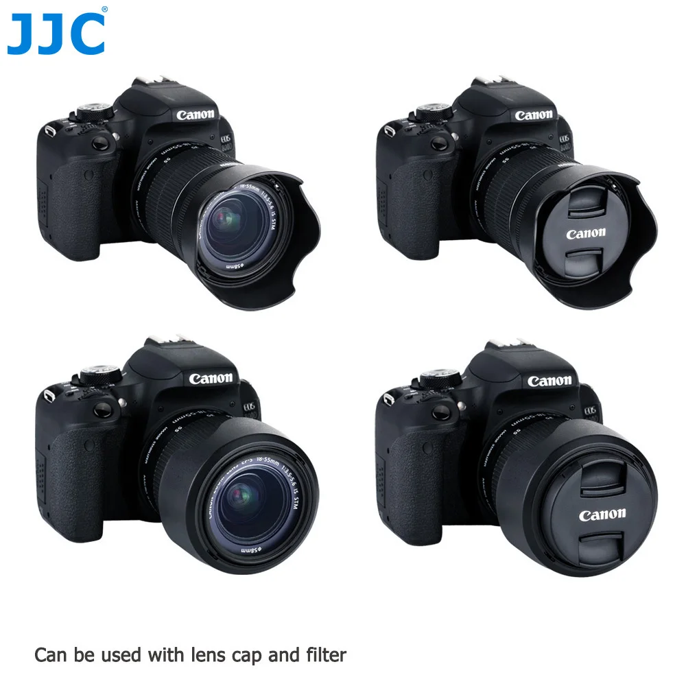 JJC Flower Shape Bayonet Lens Hood for Canon 200D EF-S 18-55mm f/3.5-5.6 IS STM Lens replaces EW-63C JJC Flower Shape Bayonet Lens Hood for Canon 200D EF-S 18-55mm f/3.5-5.6 IS STM Lens replaces EW-63C