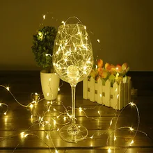 DOZZIOR 5 м 10 м Пульт дистанционного управления Timable светодиодный светильник из медной проволоки стеклянная бутылка сказочное рождественское декоративное праздничное освещение