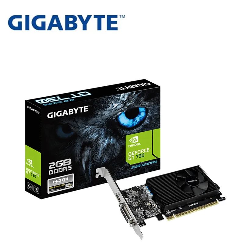 Полностью новая Видеокарта Gigabyte GV-N710D5-2GL GT710 2G D5 половинной высоты, настольный компьютер 1U2U, Серверная видеокарта