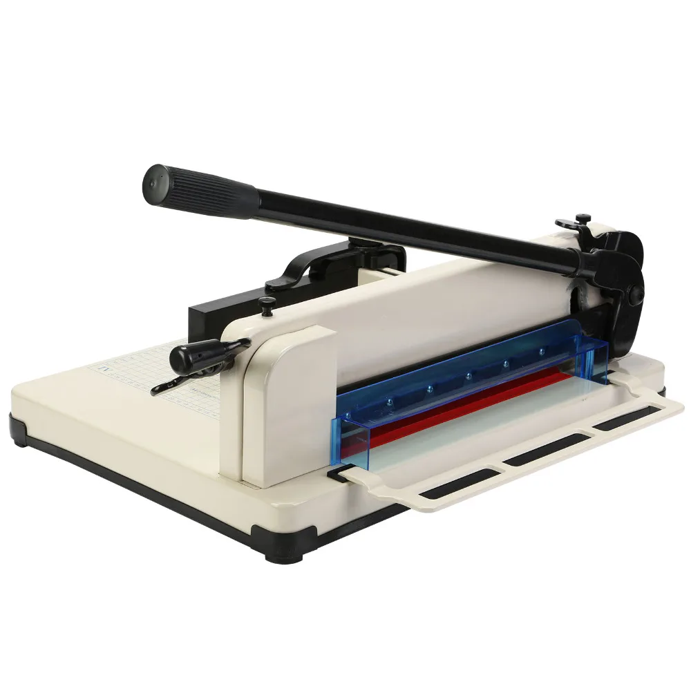 

12" Paper Cutter Guillotine A4 Trimmer Metal Base Scrap booking Industrial 600 Sheets