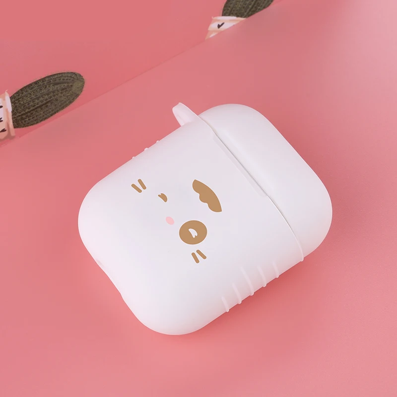 Soft Silicone Bluetooth Earphone Case for Apple AirPods Anti lost Cute Protection Cover for AirPods Charging Box Headphone Case