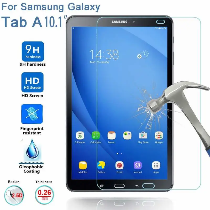 9H закаленное стекло для samsung Galaxy Tab A A6 10,1, Защита экрана для Galaxy Tab A 10,1 дюймов, SM-T580 SM-T585, стекло для планшета