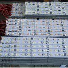 100 шт./лот DHL свободный 36 светодиодный s/0,5 м светодиодный жёсткая планка 4300 k/белый/розовый/красный/синий зеленый DC12V не обладает водонепроницаемостью: светодиодные полосы