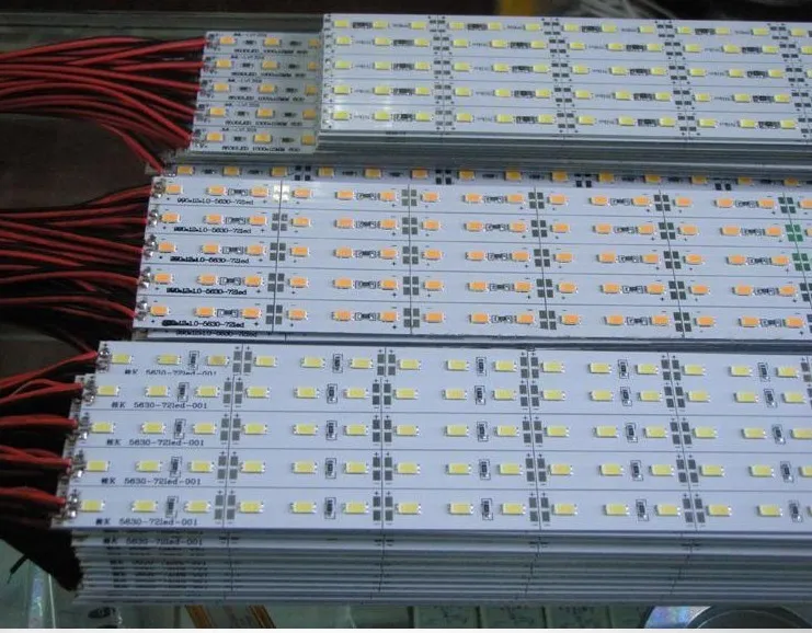 

100pcs/lot DHL free 36leds/0.5m LED hard rigid strip 4300k white pink red blue green DC12V non-waterproof LED Rigid strips
