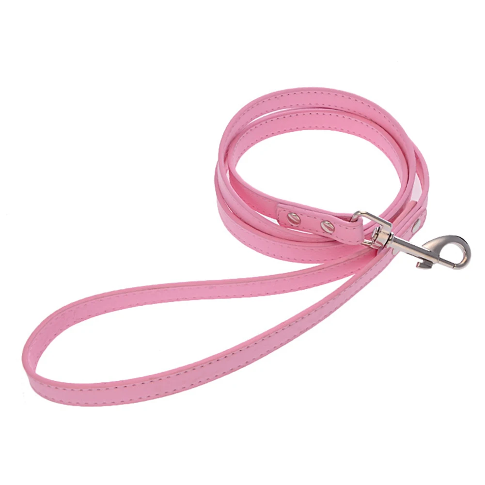 

Pet Dog Collar Faux Training Puppy Extending Traction Leach Rope Leather Large Medium-size Terriers Leash Traction Leach Rope