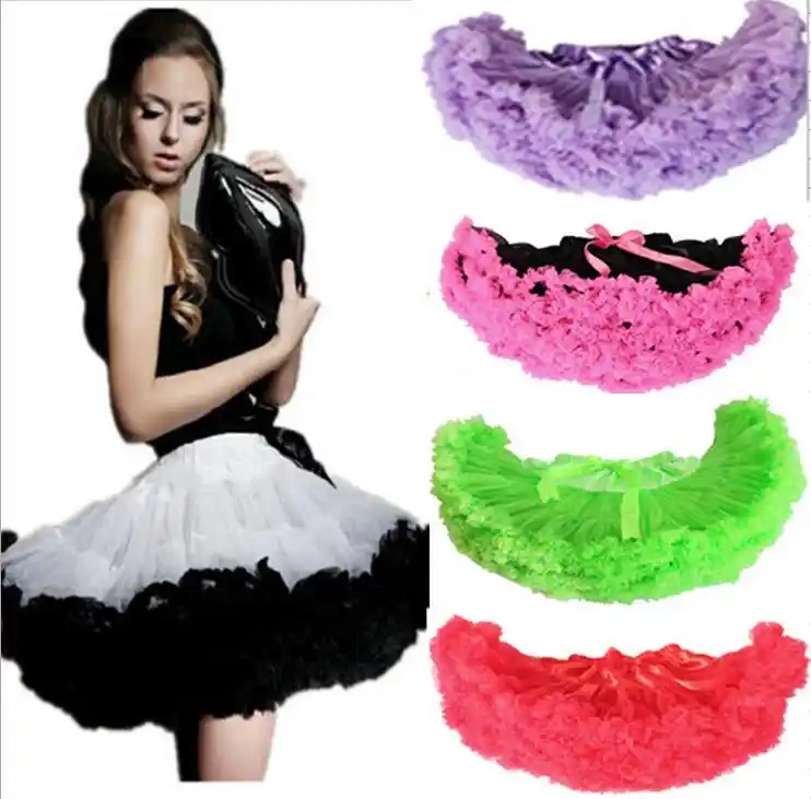 black ruffle tutu skirt
