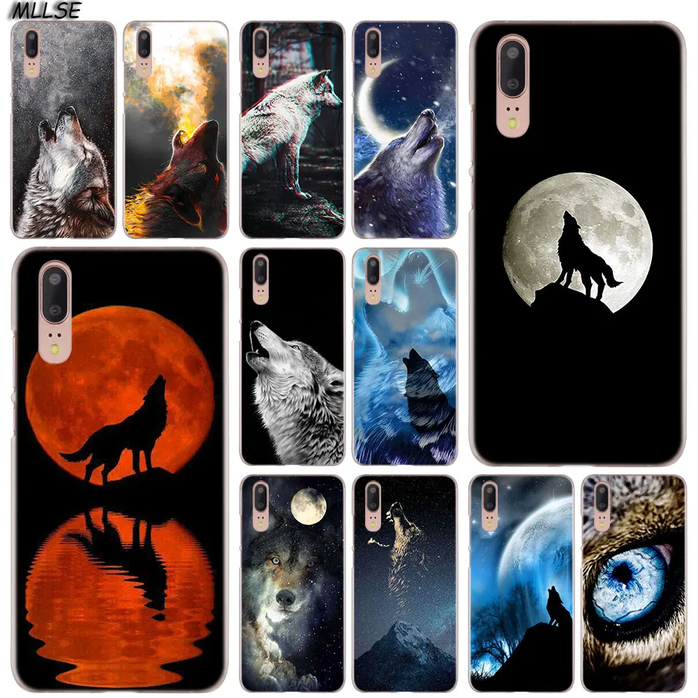 

MLLSE Howling wolf live Fashion Clear Case Cover for Huawei P30 P20 P10 P9 P8 Lite 2017 P30 P20 Pro Mini P Smart Plus Cover Hot