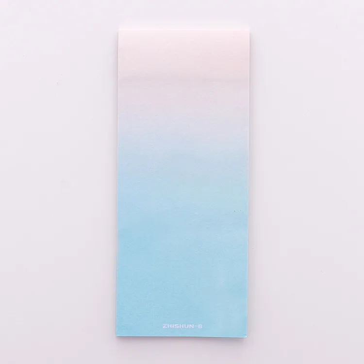 Kawaii Gradient Memo Pad Cute Colorful Sticky Notes Novelty Journal Shopping List School Office Material Stationery Post Memopad - Цвет: Gradient b 1pc