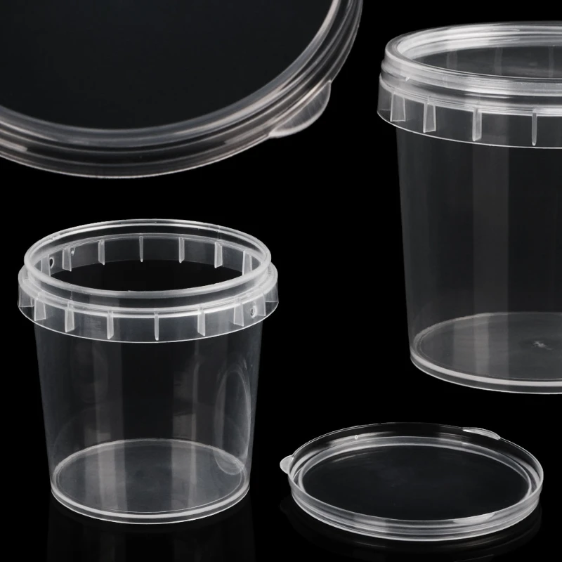 

NEW 300ml Container Playdough Foam Storage Box Slime Mud Light Clay Organizer Bucket