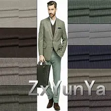 Европа и Америка станция клетчатый камвольный костюм шерсть ткань брюки ремесло пользовательские одежды 0,5 м