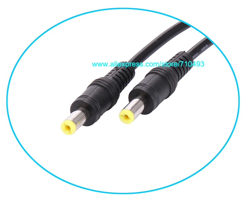 18 AWG 5 5*2 1 мм Мужской DC разъем питания CCTV PSU Pigtail кабель Jack 12 В для камеры