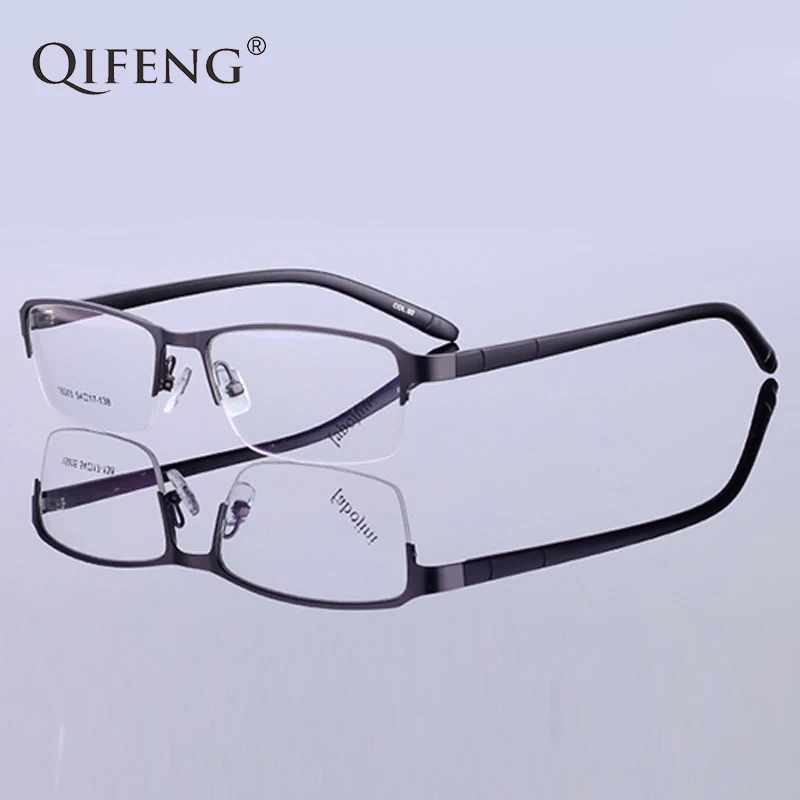 QIFENG оправа для очков мужские корейские компьютерные оптические очки для близорукости оправа для мужских прозрачные линзы очки QF159