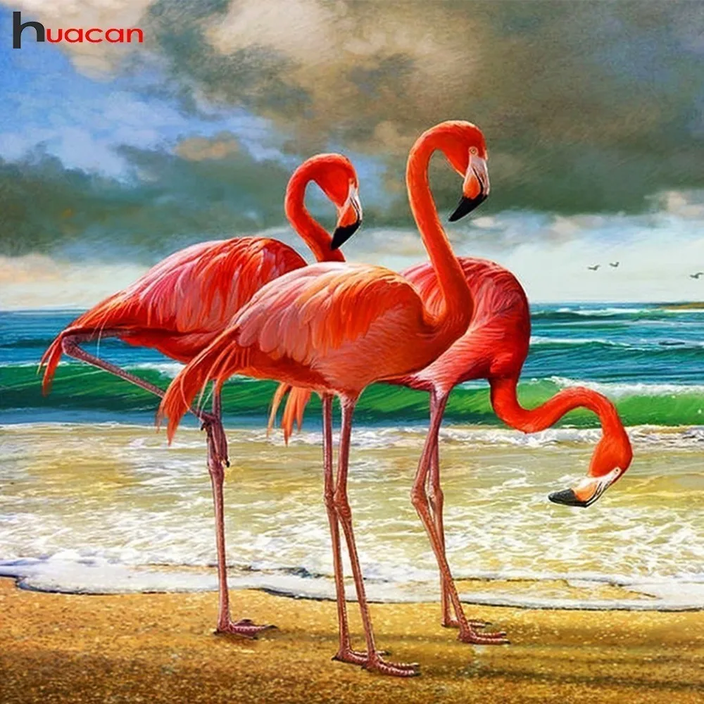 

Diamond Embroidery Flamingos Picture Of Rhinestone Craft Animal Diamond Embroidery Sale Full Round Drill Kit Factory Direct