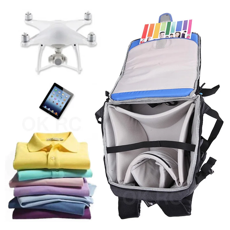 

Drone Backpack Carry Case for DJI Phantom 2 3 Advanced Phantom 4 Pro Bag Controller Battery Accessories Storage Bag Travel Bag